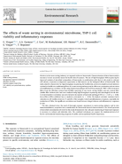 The effects of waste sorting in environmental microbiome THP1 cell viability and inflammatory responses