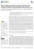 Potential Impacts of Different Occupational Outdoor Heat Exposure Thresholds Among Washington State Crop and Construction Workers and Implications for Other Jurisdictions