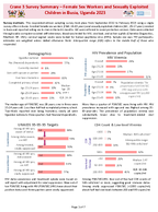 Crane 3 Survey Summary  Female Sex Workers and Sexually Exploited Children in Busia Uganda 2023