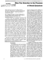 Mine Fire Detection in the Presence of Diesel Emissions
