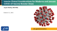 Interim clinical considerations for Moderna and Janssen COVID19 vaccine booster doses