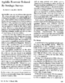 Syphilis reservoir reduced by serologic surveys