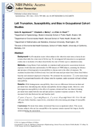Left Truncation Susceptibility and Bias in Occupational Cohort Studies