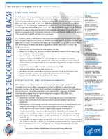 CDC Division of Global HIV  TB Country Profile Laos July 2019