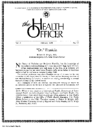 The Health Officer February 1939 Dr Franklin by Robert D Wright