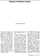 Influenza And Parkinsons Disease