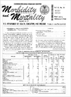 Morbidity and Mortality Weekly Report Vol 15 No 35 week ending September 3 1966