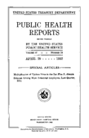 Public Health Reports  v 47 no 18  cover