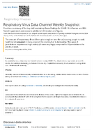 Respiratory Virus Data Channel Weekly Snapshot