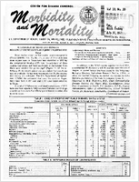 Morbidity and Mortality Weekly Report Vol 20 No 30 week ending July 31 1971