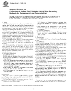 Standard Practice for Collection of Settled Dust Samples Using Wipe Sampling Methods for Subsequent Lead Determination