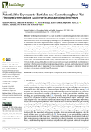 Potential for Exposure to Particles and Gases Throughout Vat Photopolymerization Additive Manufacturing Processes