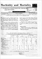 Morbidity and Mortality Weekly Report Vol 11 No 8 for Release March 2 1962