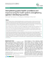 Strengthening public health surveillance and response using the health systems strengthening agenda in developing countries