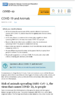 COVID19 and Animals Dec 23 2020
