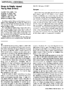 Drugs in fatally injured young male drivers