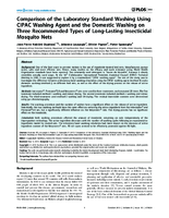 Comparison of the Laboratory Standard Washing Using CIPAC Washing Agent and the Domestic Washing on Three Recommended Types of LongLasting Insecticidal Mosquito Nets
