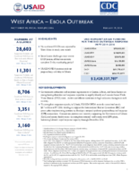 West Africa  Ebola Outbreak Fact Sheet 8 Fiscal Year FY 2016