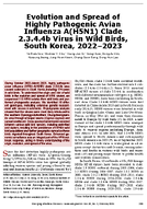 Evolution and Spread of Highly Pathogenic Avian Influenza AH5N1 Clade 2344b Virus in Wild Birds South Korea 20222023
