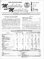 Morbidity and Mortality Weekly Report Vol 21 No 18 week ending May 6 1972