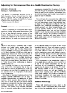 Adjusting for nonresponse bias in a health examination survey