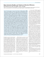 Gene induction studies and toxicity of chemical mixtures