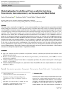 Modeling Brazilian Tensile Strength Tests on a Brittle Rock Using Deterministic SemiDeterministic and Voronoi Bonded Block Models