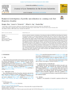 Numerical Investigation of Powder Aerosolization in a Mining Rock Dust Dispersion Chamber