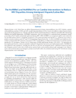 The HoMBReS and HoMBReS Por Un Cambio Interventions to Reduce HIV Disparities Among Immigrant HispanicLatino Men