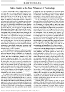 Public health in the new millennium I Technology