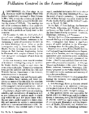 Pollution control in the lower Mississippi