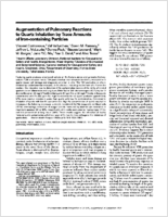 Augmentation of Pulmonary Reactions to Quartz Inhalation by Trace Amounts of IronContaining Particles