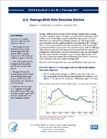 US Teenage Birth Rate Resumes Decline