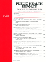 Public Health Reports  v 107  no 3  cover