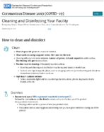 Cleaning and disinfecting your facility everyday steps steps when someone is sick and considerations for employers July 28 2020
