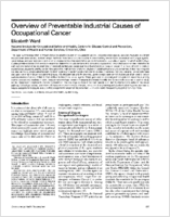 Overview of Preventable Industrial Causes of Occupational Cancer