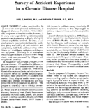 Survey of accident experience in a chronic disease hospital
