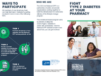 Fight Type 2 Diabetes at Your Pharmacy trifold brochure