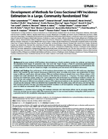 Development of Methods for CrossSectional HIV Incidence Estimation in a Large Community Randomized Trial