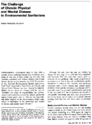 The Challenge Of Chronic Physical And Mental Disease To Environmental Sanitarians