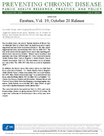 Erratum Vol 19 October 20 Release