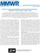 COVID19associated Hospitalizations Among Health Care Personnel  COVIDNET 13 States March 1May 31 2020