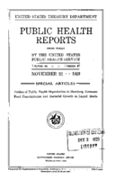 Public Health Reports  v 44 no 47  cover