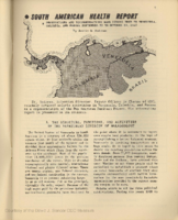 South American health report  observations and recommendations made during trip to Venezuela Columbia and Panama September 30 to October 29 1947