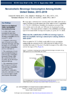 Nonalcoholic beverage consumption among adults United States 20152018