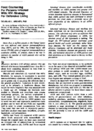 Food counseling for persons infected with HIV strategy for defensive living