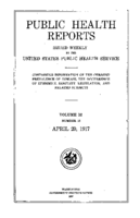 Public Health Reports  v 32 no 16  cover