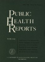 Public Health Reports  v 78  no 4  cover