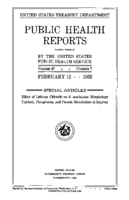 Public Health Reports  v 47 no 7  cover