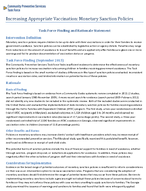Increasing Appropriate Vaccination Monetary Sanction Policies
